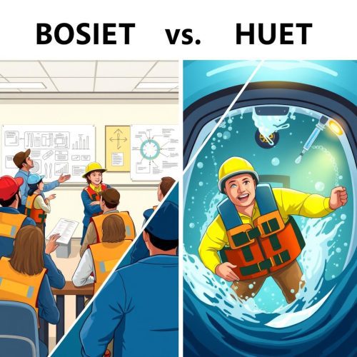 BOSIET vs HUET: Panduan Komprehensif Memilih Pelatihan Offshore yang Tepat
