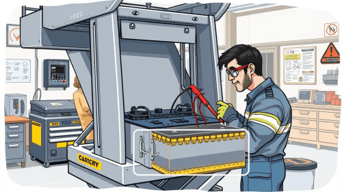 Scissor Lift: Perawatan Baterai untuk Performa Optimal
