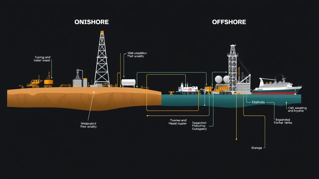 Anjungan Minyak: Memahami Diagram Alir Proses Produksi Onshore dan Offshore