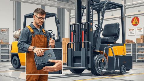 Forklift Kelas I: Panduan Keselamatan Mengganti Baterai